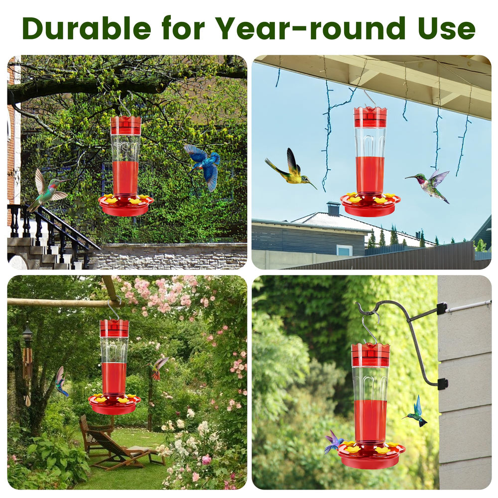 Zamelane hummingbird feeder showing wide mouth design for easy filling