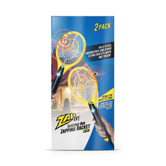 ZAP IT! Electric Fly Swatter Racket back view with USB charging cable