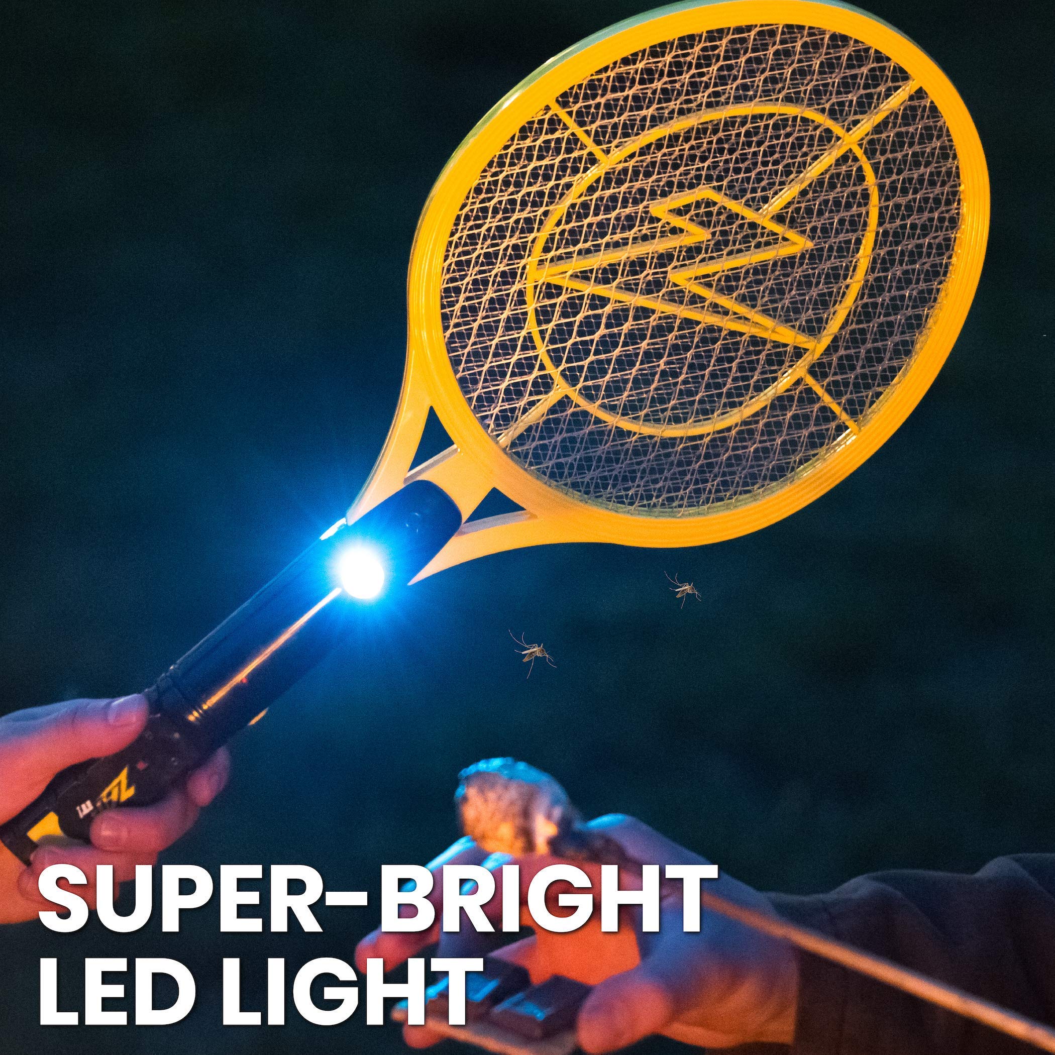 ZAP IT! Electric Fly Swatter Racket packaging display