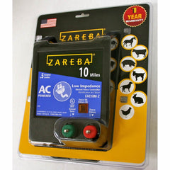 Zareba EAC10M-Z electric fence charger with indicator light