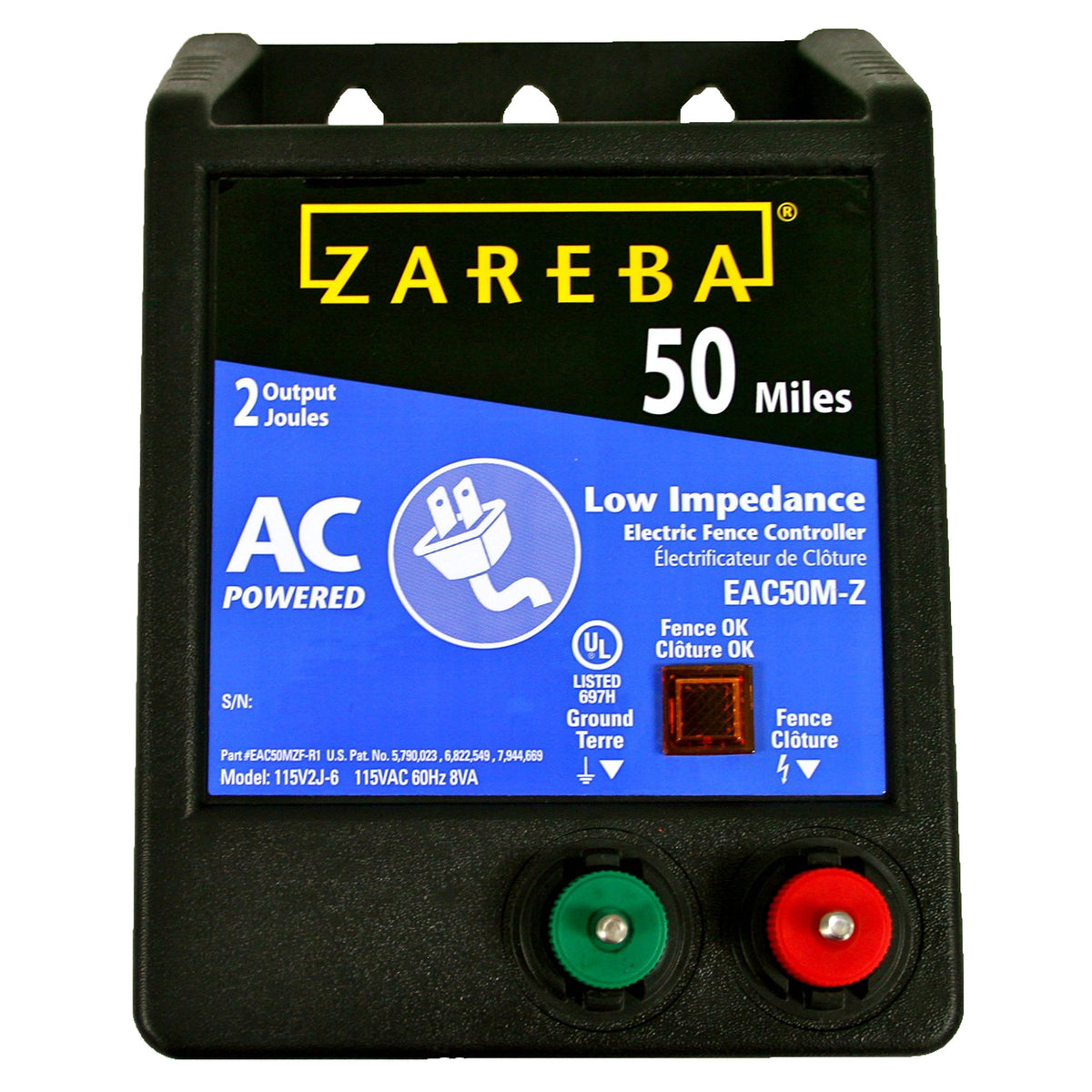 Zareba Electric Fence Charger front view