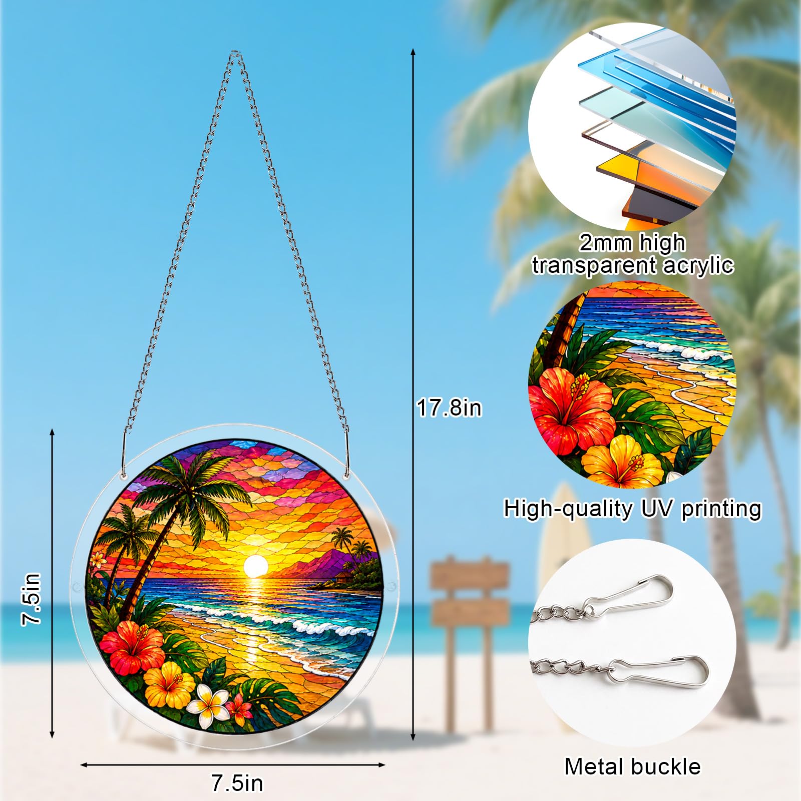 ZAVENIXA Acrylic Jigsaw Puzzle Suncatcher assembled on a window