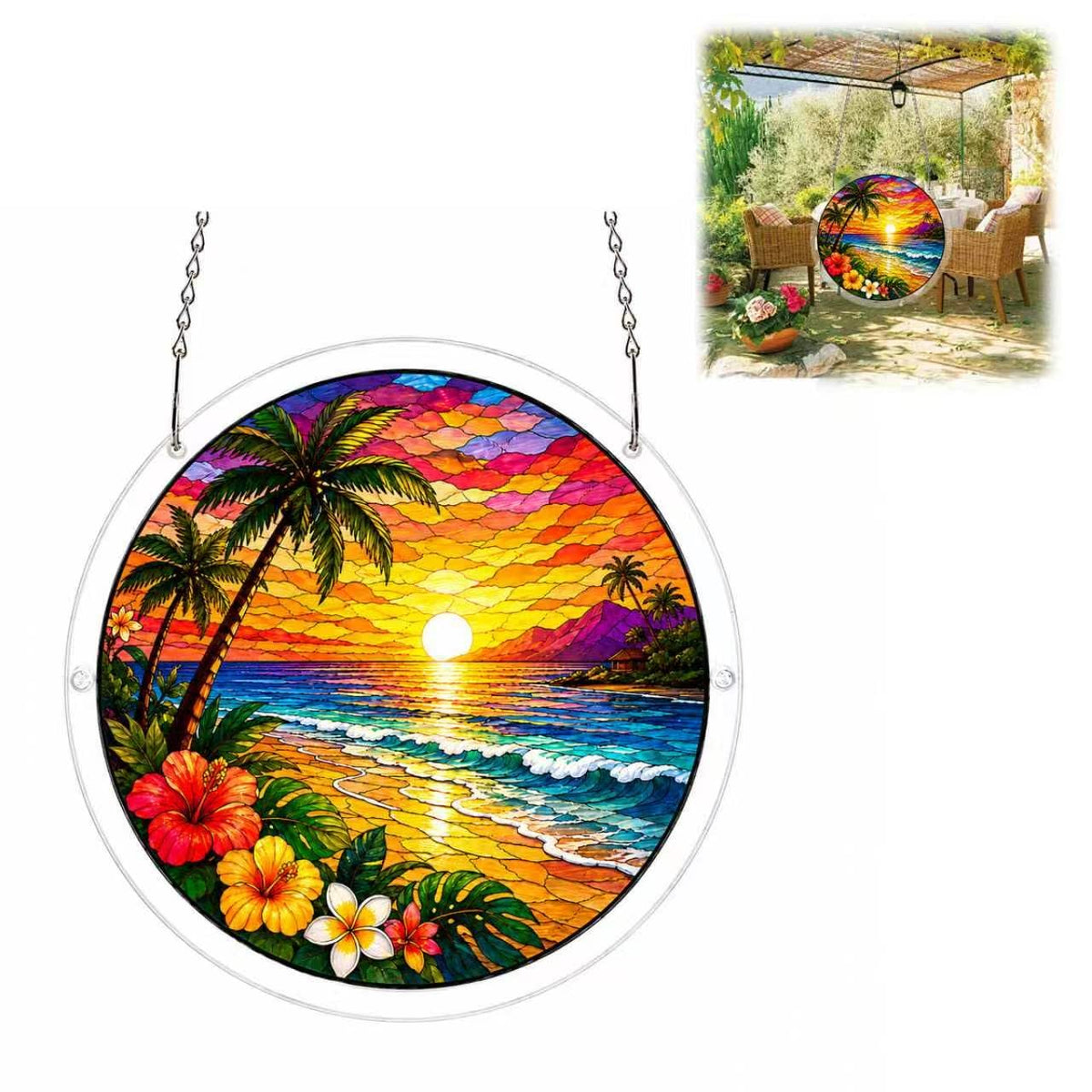 ZAVENIXA Acrylic Jigsaw Puzzle Suncatcher front view
