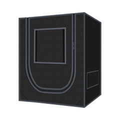 zazzy 18x30x36 grow tent front view with black canvas