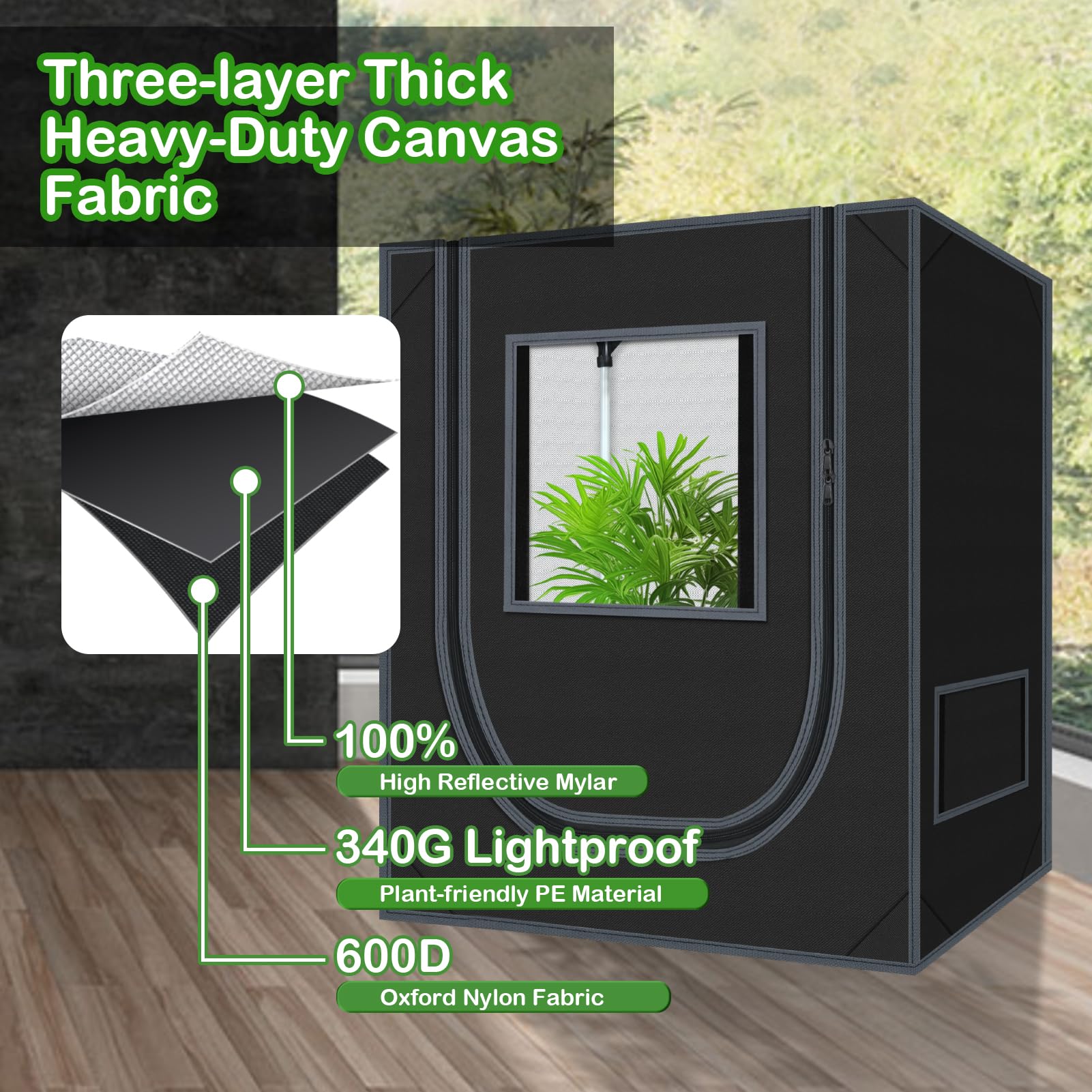 zazzy grow tent setup instructions included in package