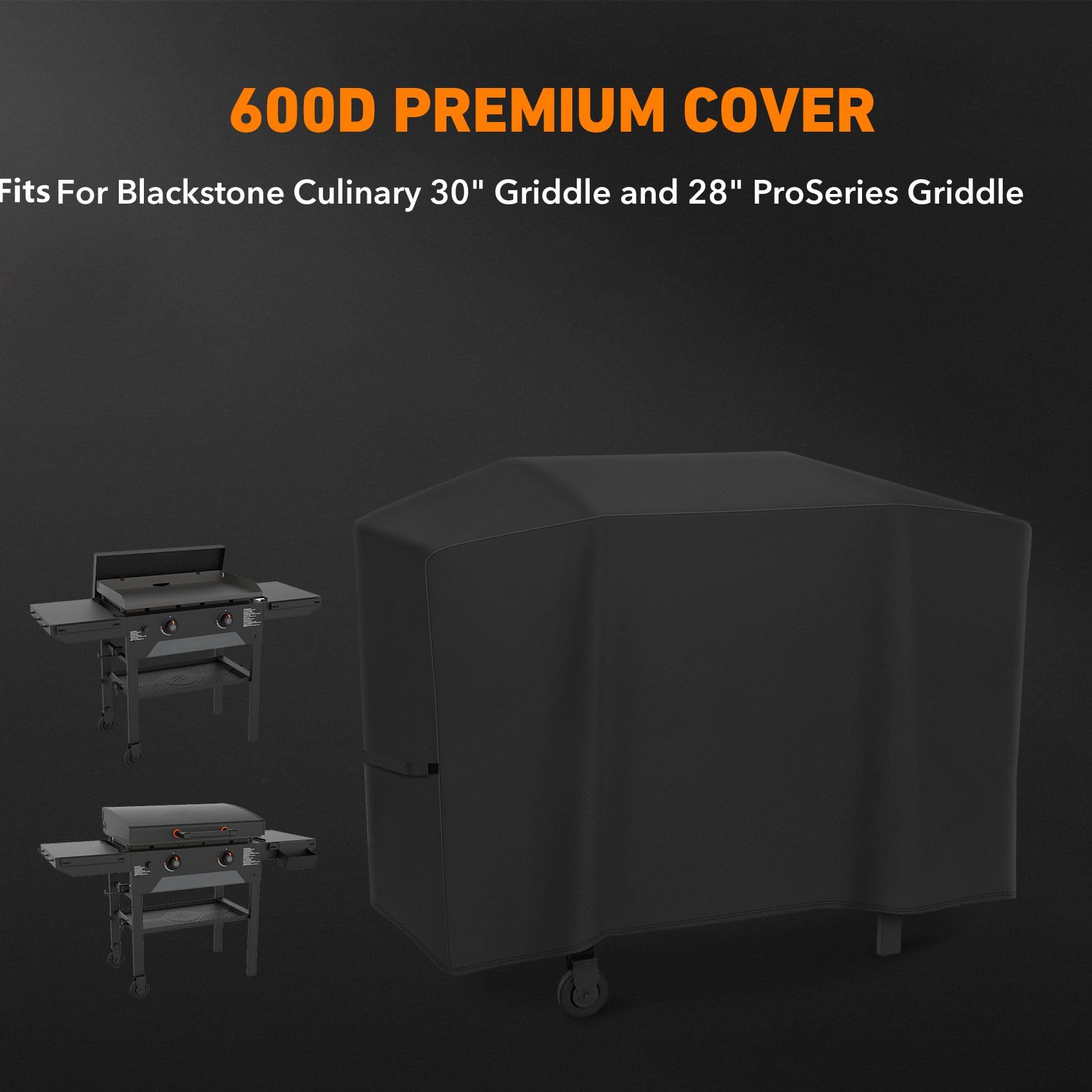 ZBXFCSH grill cover showing additional velcro straps