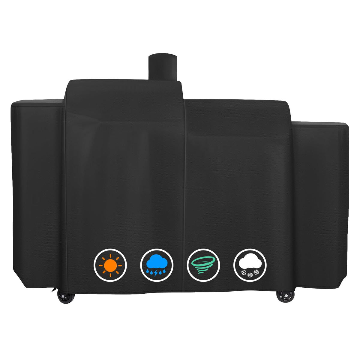 ZBXFCSH Heavy Duty Grill Cover for Pit Boss KC Combo, front view