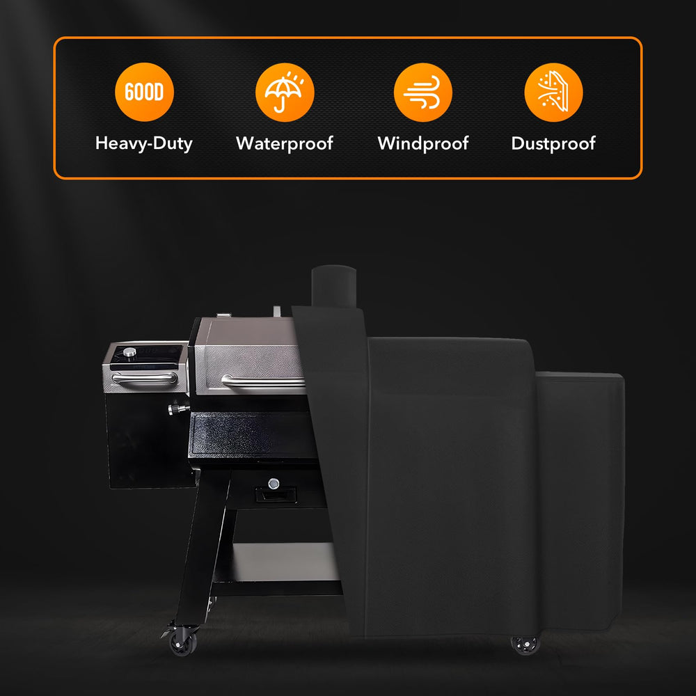 ZBXFCSH Heavy Duty Grill Cover for Pit Boss KC Combo, side view
