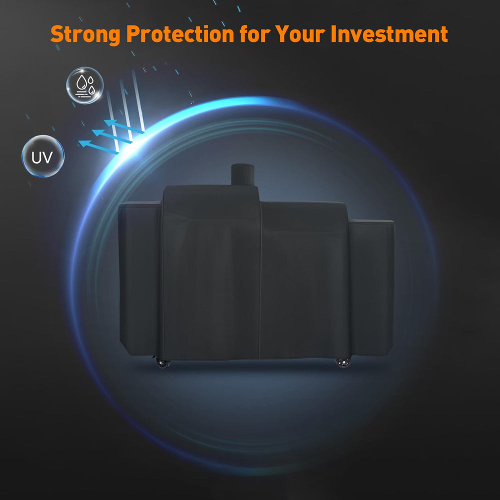 ZBXFCSH Heavy Duty Grill Cover for Pit Boss KC Combo, waterproof seam detail