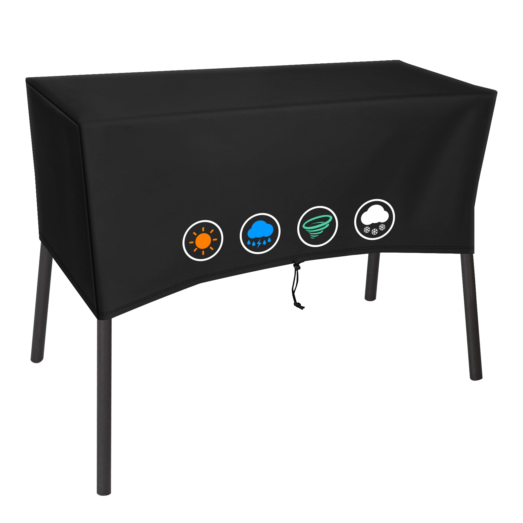 ZBXFCSH Heavy-Duty Patio Cover for Camp Chef 3 Burners, black