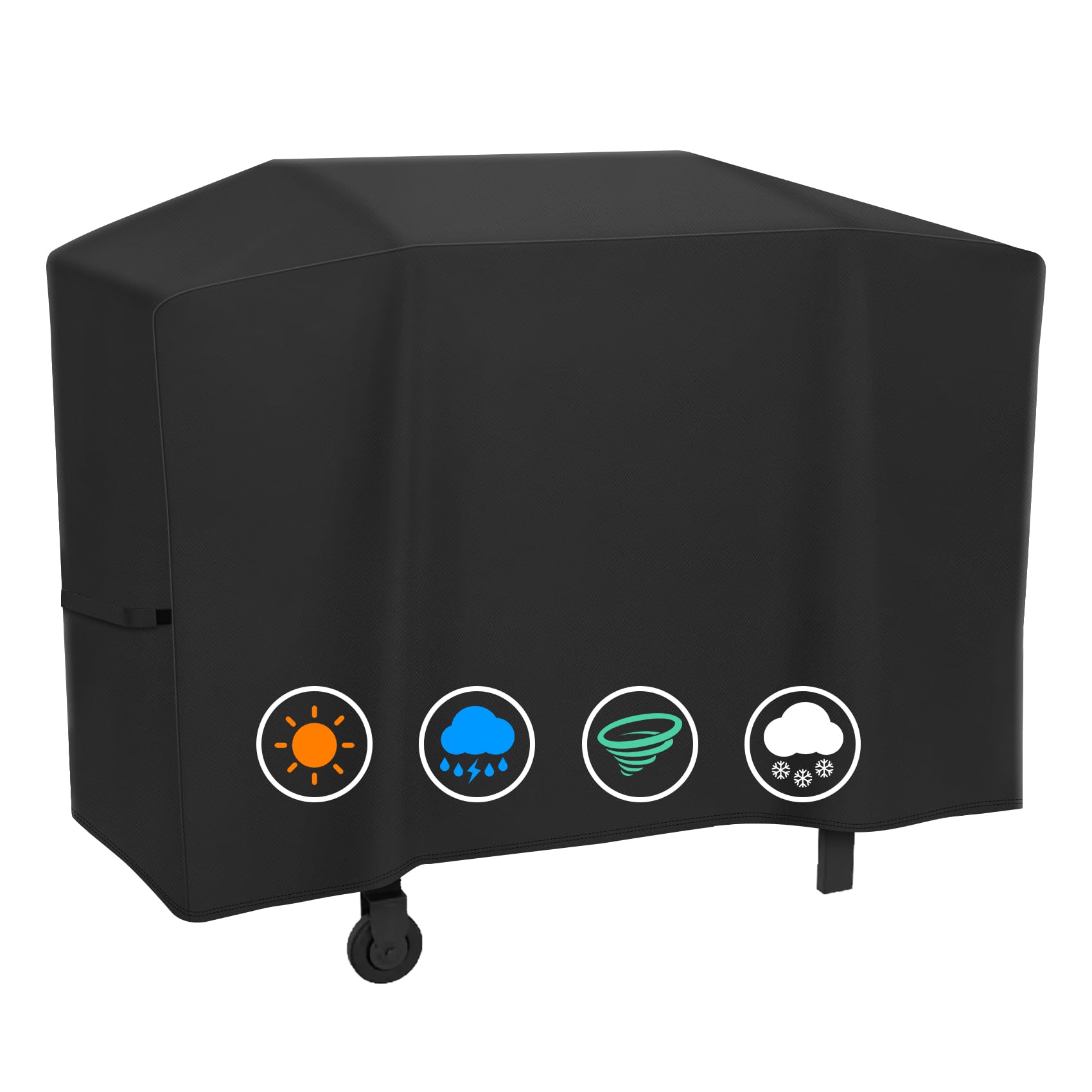 ZBXFCSH heavy-duty polyester grill cover front view
