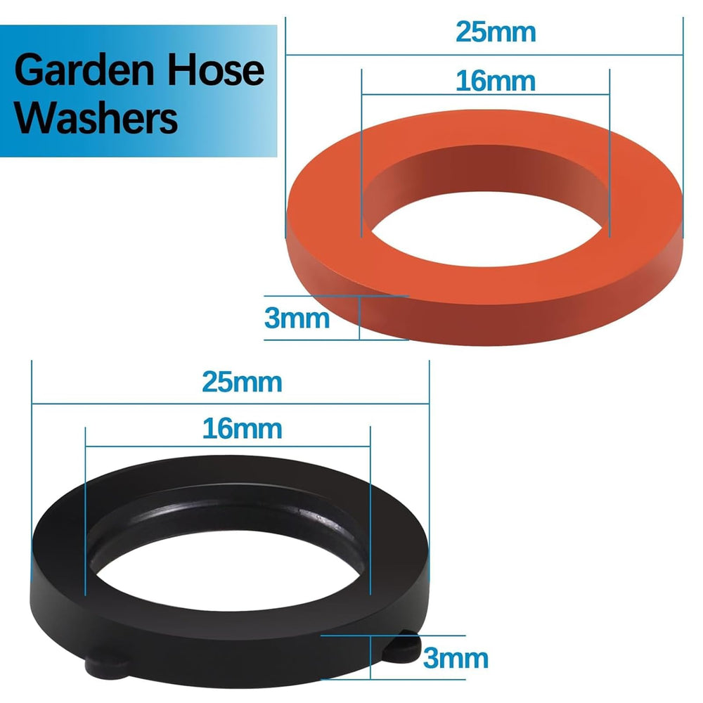 ZDBB 80 Pcs Garden Hose Gasket Rubber Seal close-up