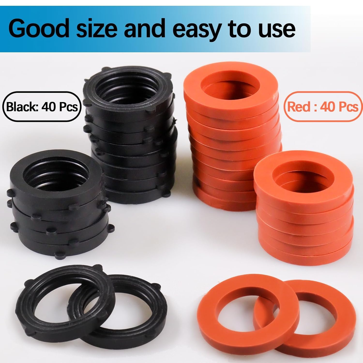 ZDBB Garden Hose Gasket Rubber Seal dimensions comparison