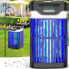 zechuan Solar Bug Zapper black model with dual solar panels