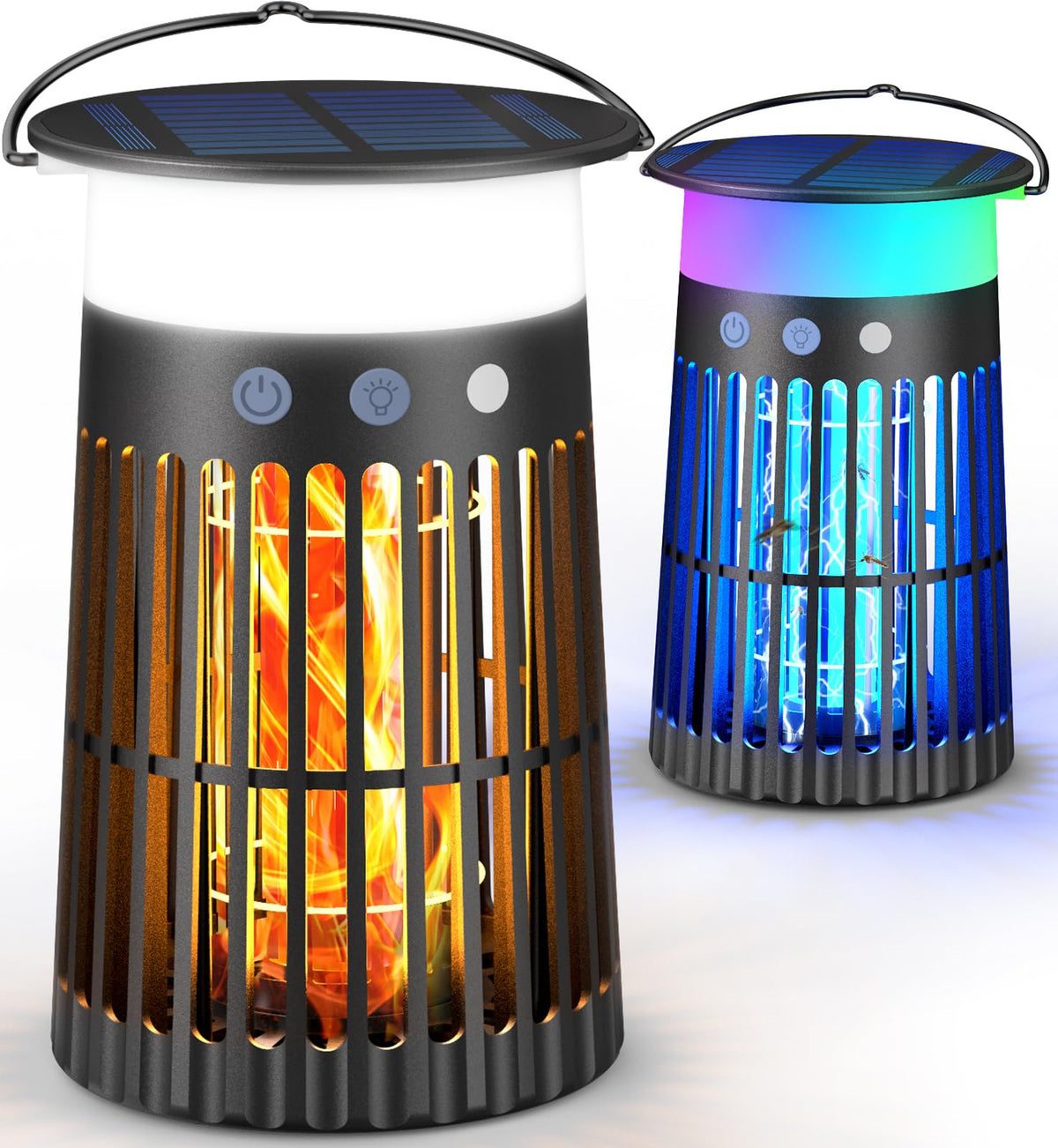 zechuan Solar Bug Zapper outdoor view with LED light