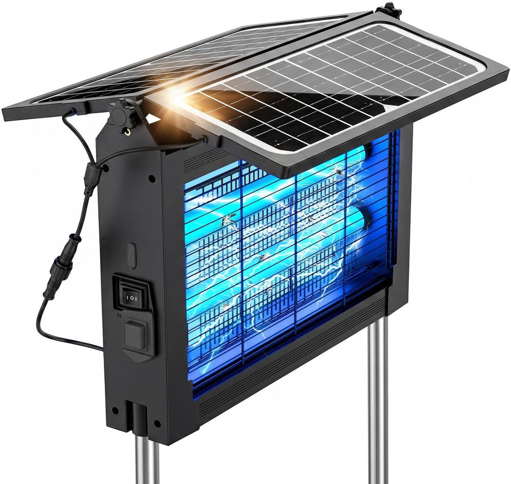 zechuan Solar Bug Zapper outdoor view with solar panels