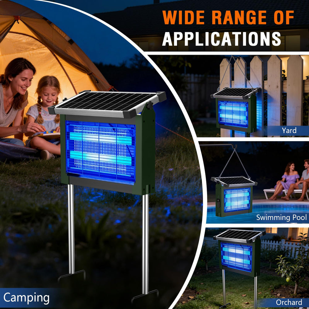 Zechuan Solar Bug Zapper packaging and contents