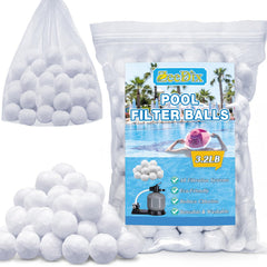 ZeeDix 3.2 lbs Pool Filter Balls in mesh bag