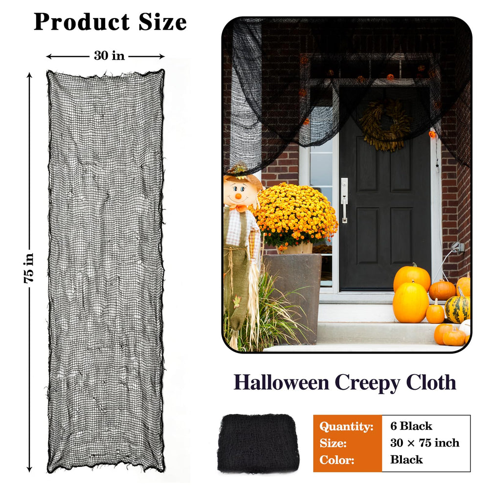 ZeeDix black creepy cloth hanging on a wall
