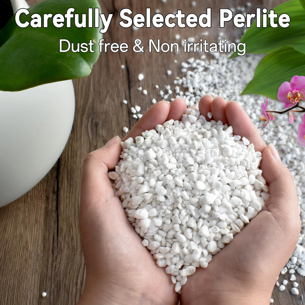 ZeeDix Coarse Perlite 3QT bag open showing contents