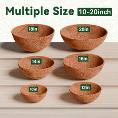 ZeeDix Coconut Liners showing natural coco coir texture