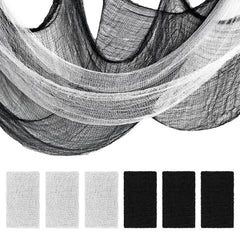 ZeeDix Halloween Creepy Cloth front view, black and white
