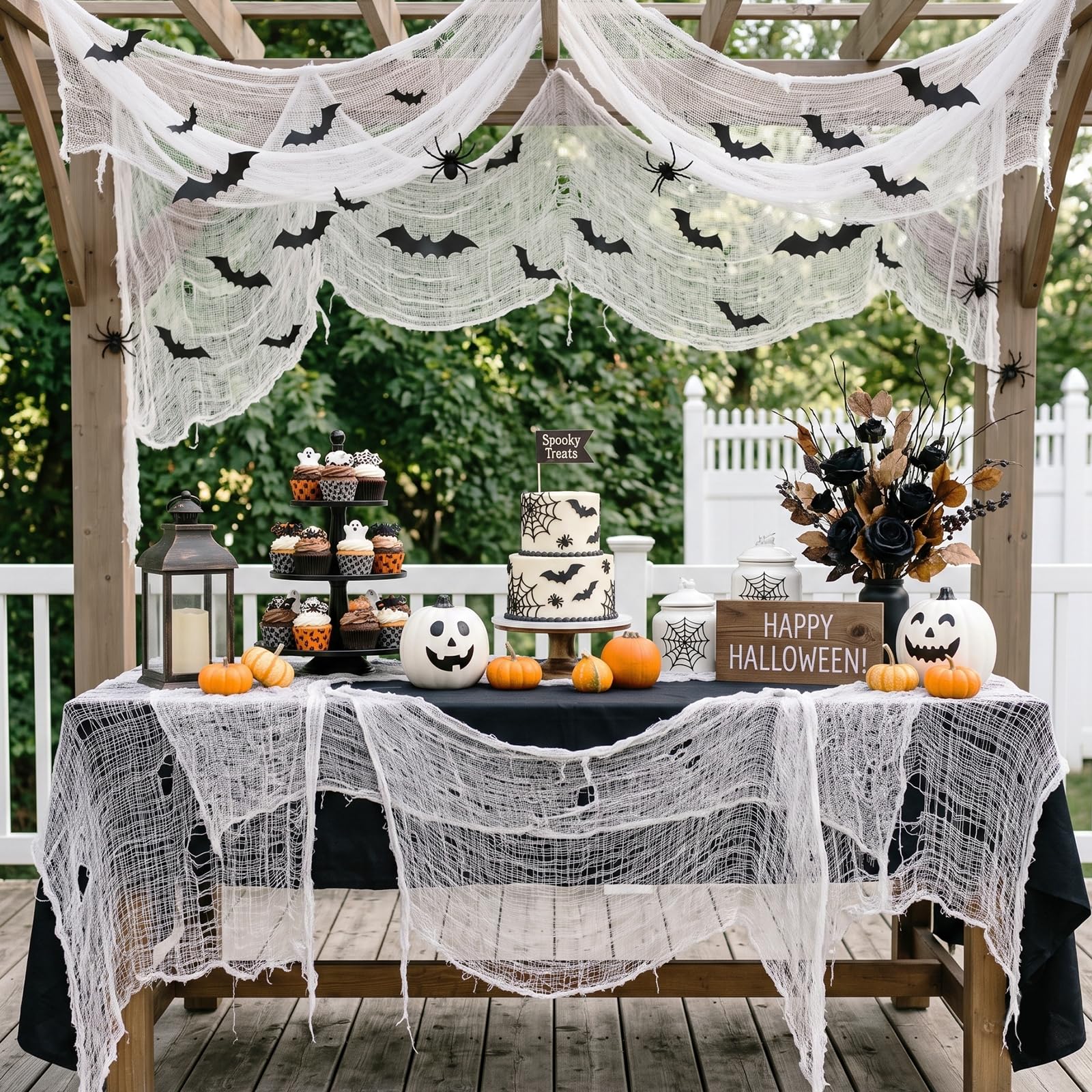ZeeDix Halloween Creepy Cloth set displayed on a table