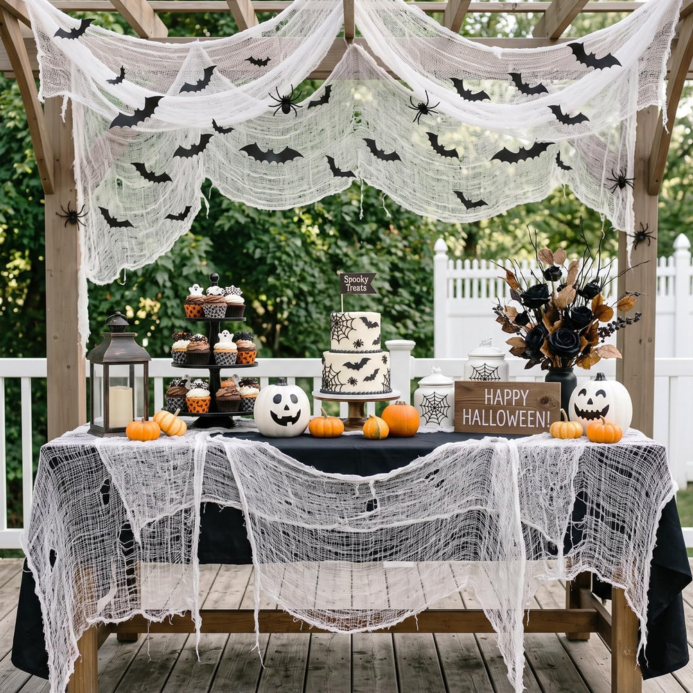 ZeeDix Halloween Creepy Cloth set displayed on a table