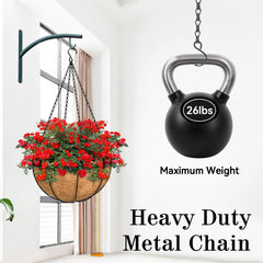 ZeeDix hanging chain supporting flower pots