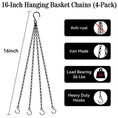 ZeeDix hanging chains in a garden setting