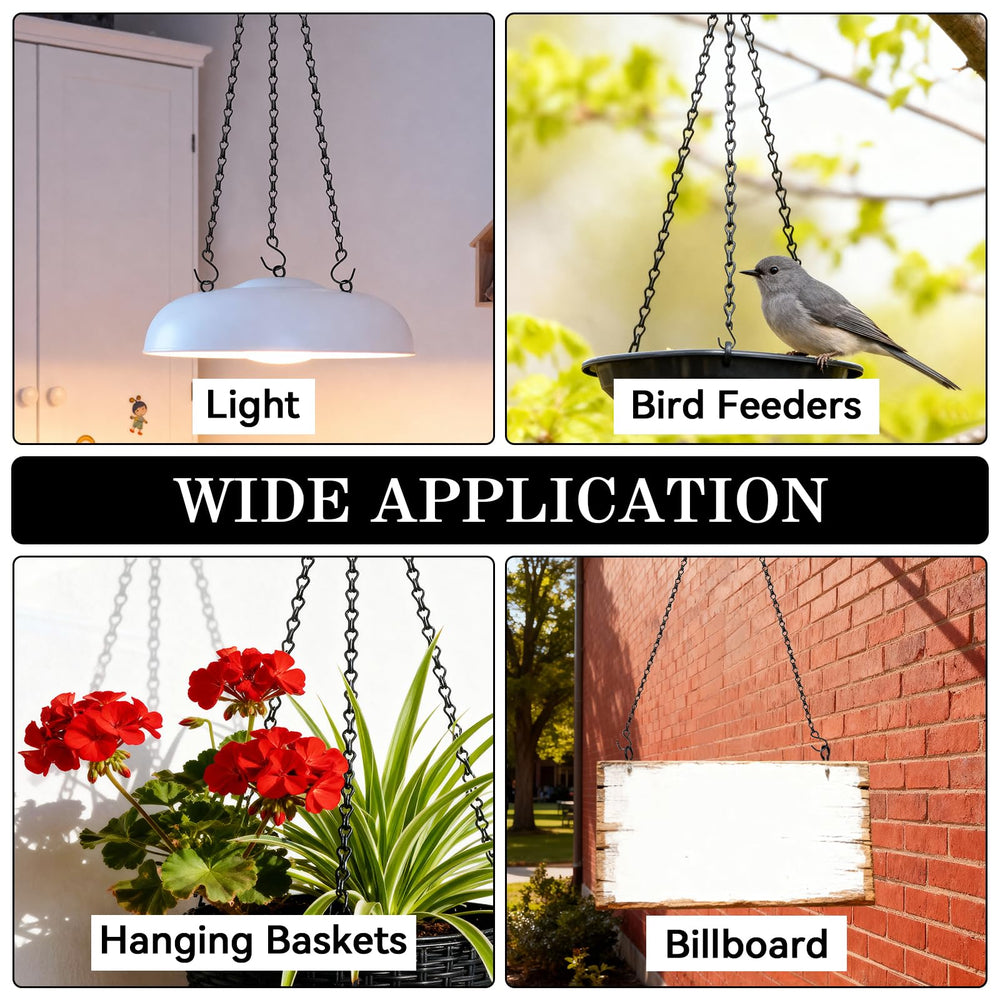 ZeeDix hanging chains with rust-resistant finish