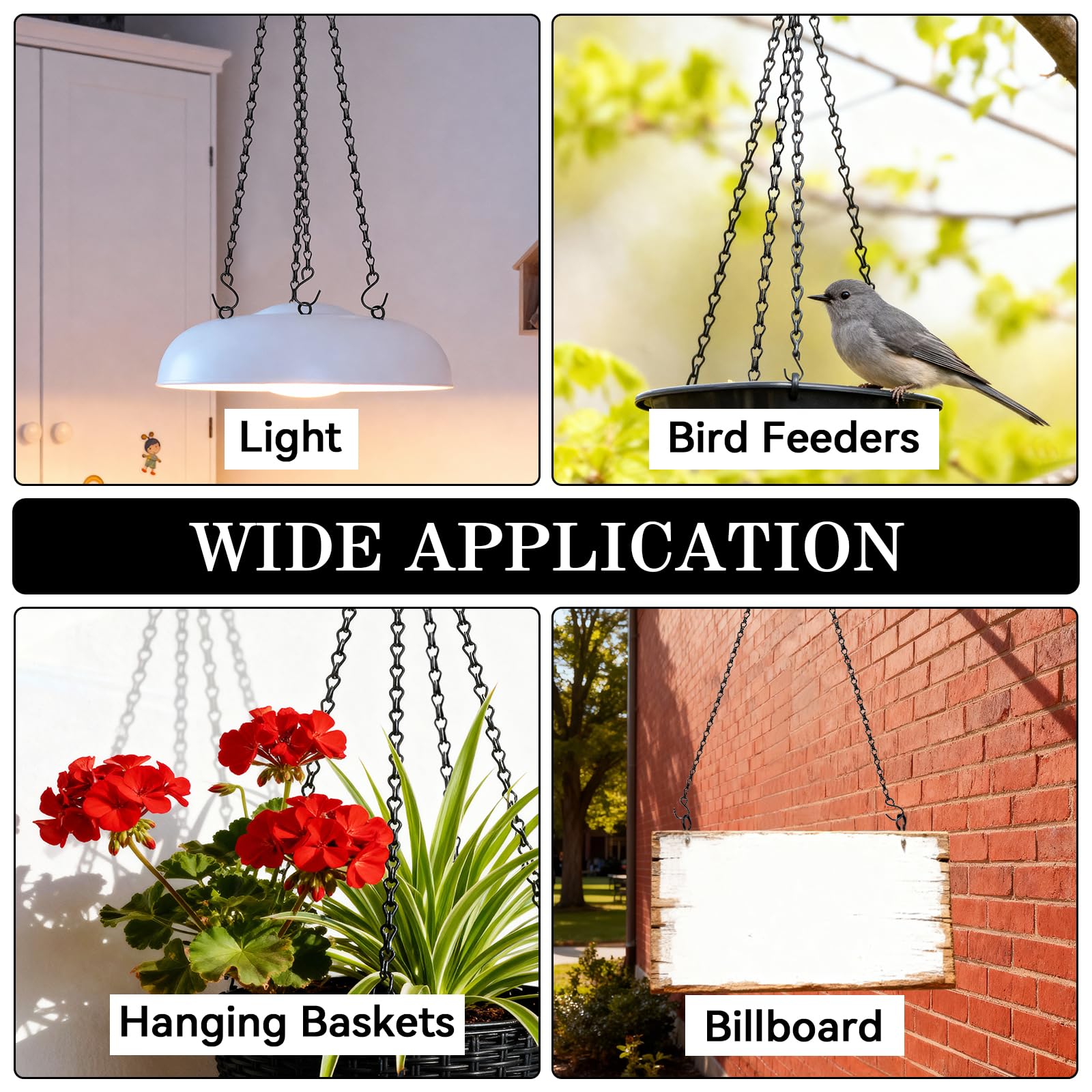 ZeeDix hanging chains with various decorative uses