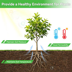 ZeeDix mulch ring in a garden setting
