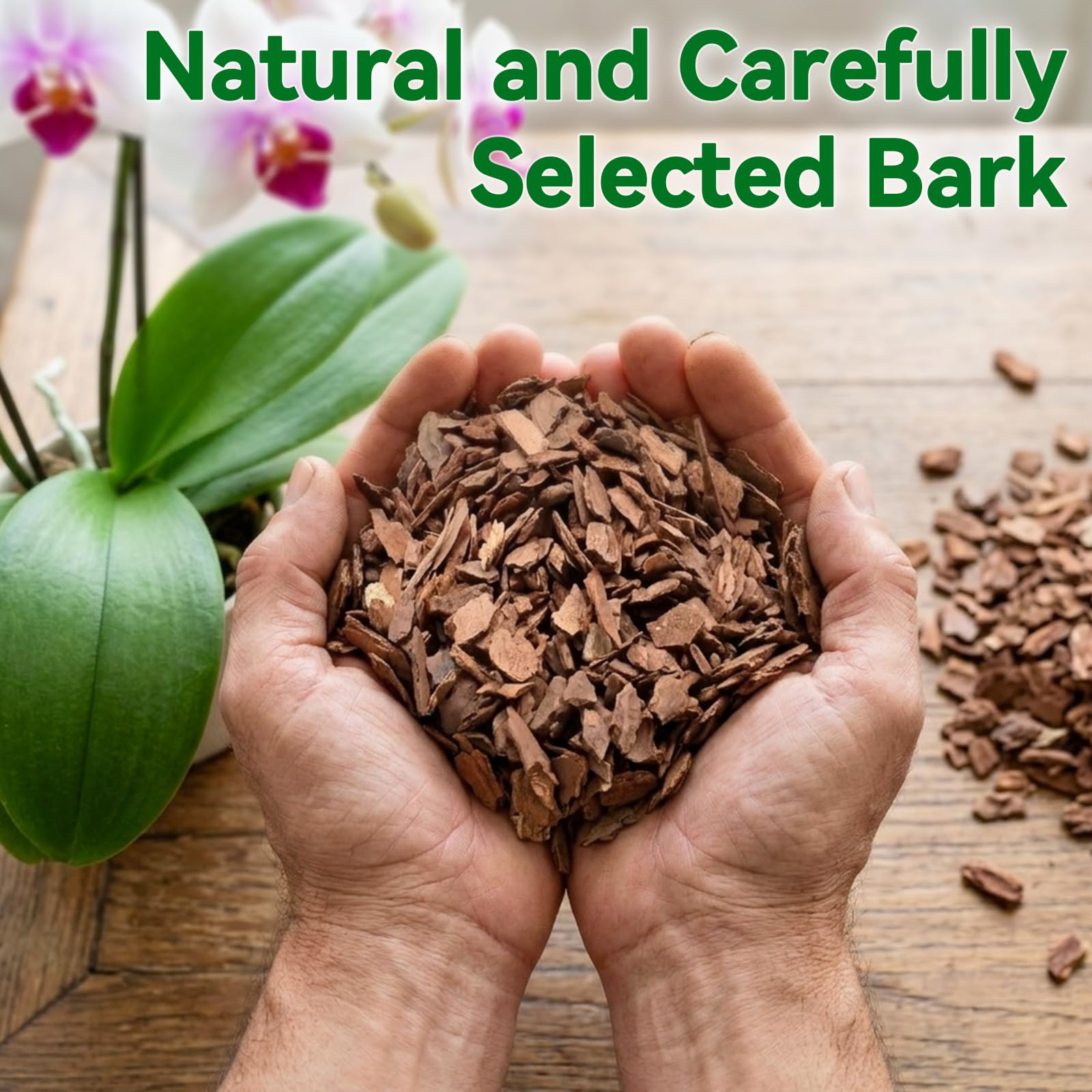 ZeeDix Orchid Bark in use with various plant types