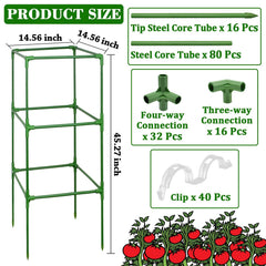 ZeeDix tomato cage showing adjustable height feature