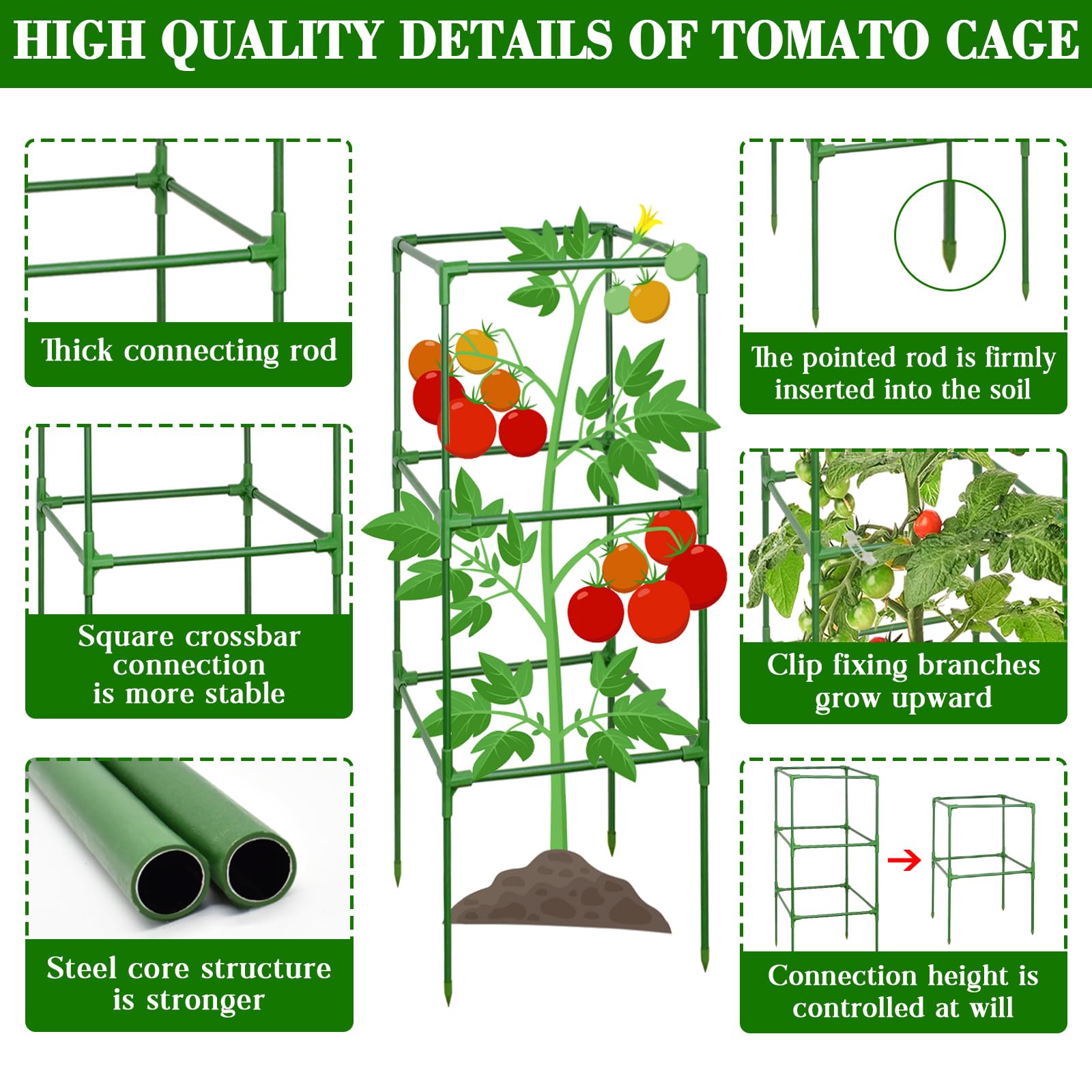 ZeeDix tomato cages collapsed for storage