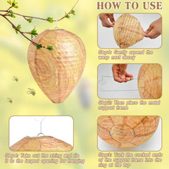 ZeeDix Wasp Nest Decoy hanging in garden