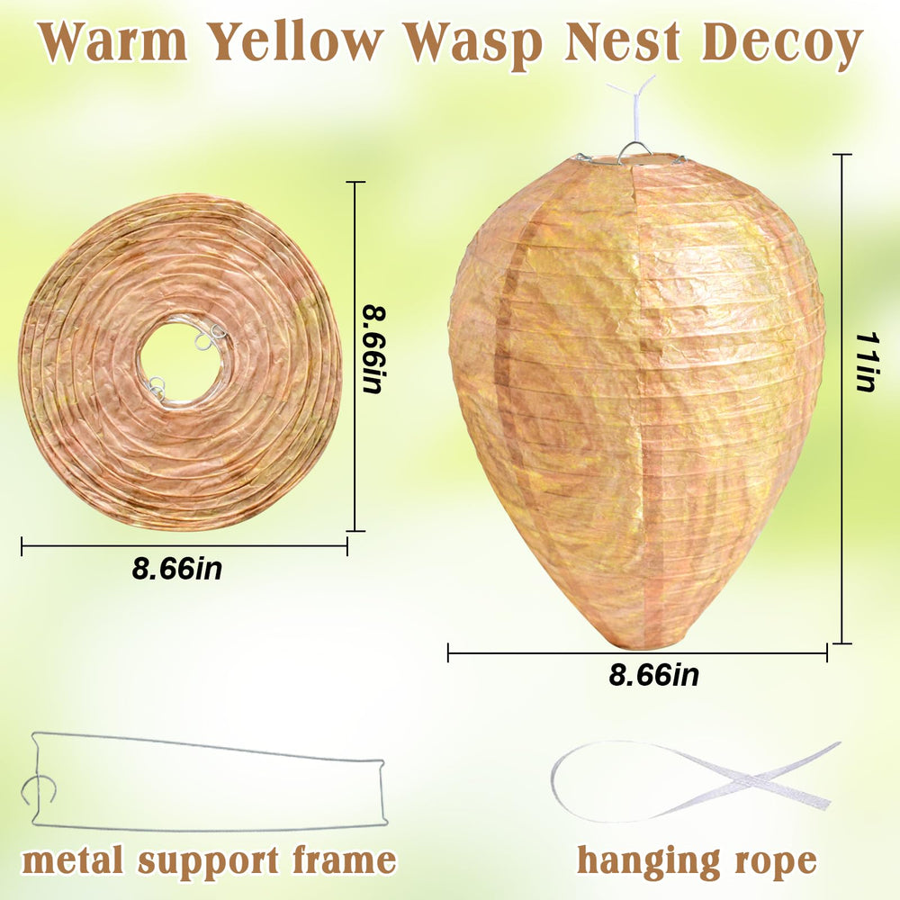 ZeeDix Wasp Nest Decoy with metal support frame