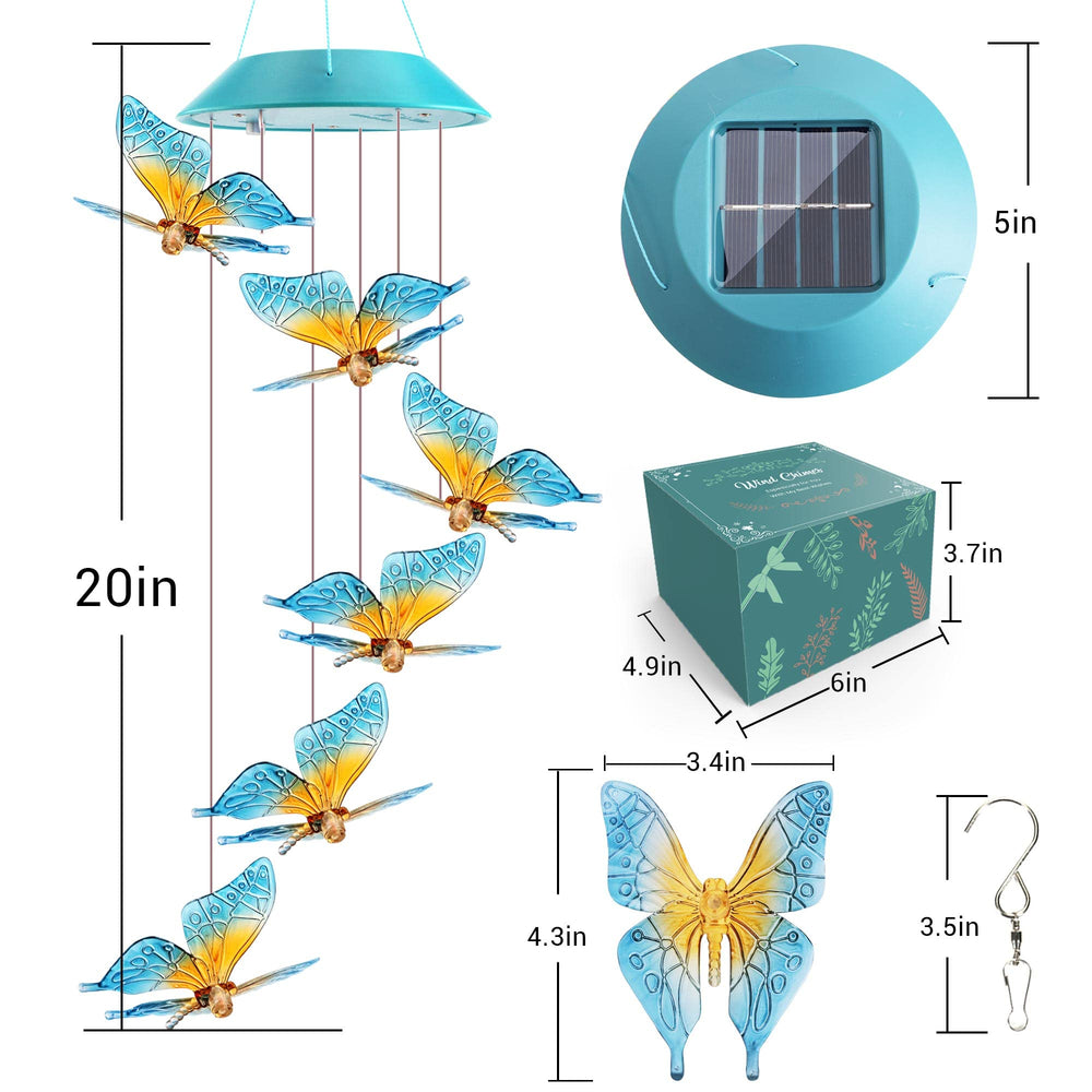 Zeiliuled Solar Wind Chimes displayed indoors