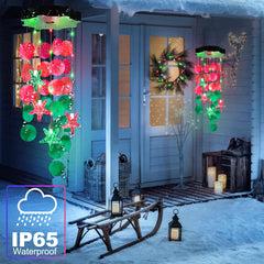 Zeiliuled Solar Wind Chimes glowing at night