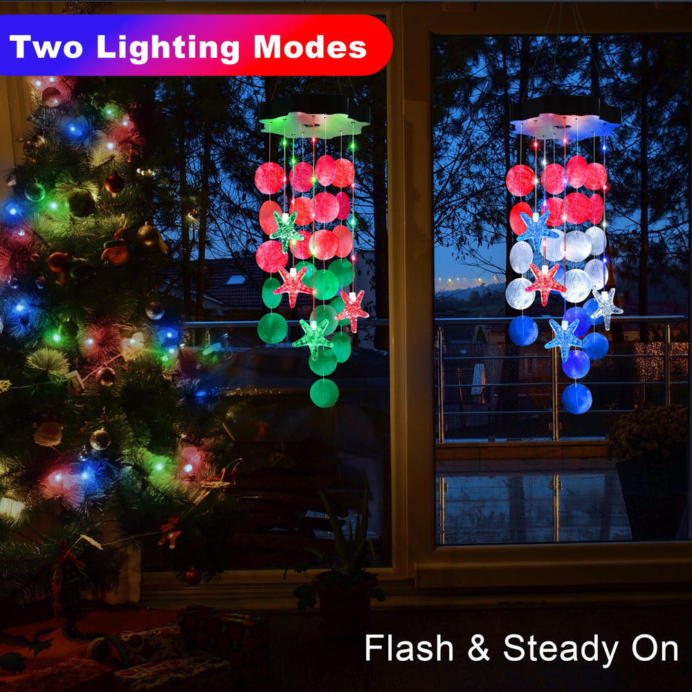 Zeiliuled Solar Wind Chimes with flashing lights