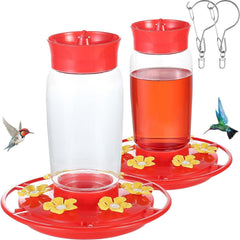 Zelpont Hummingbird Feeder front view red 20oz