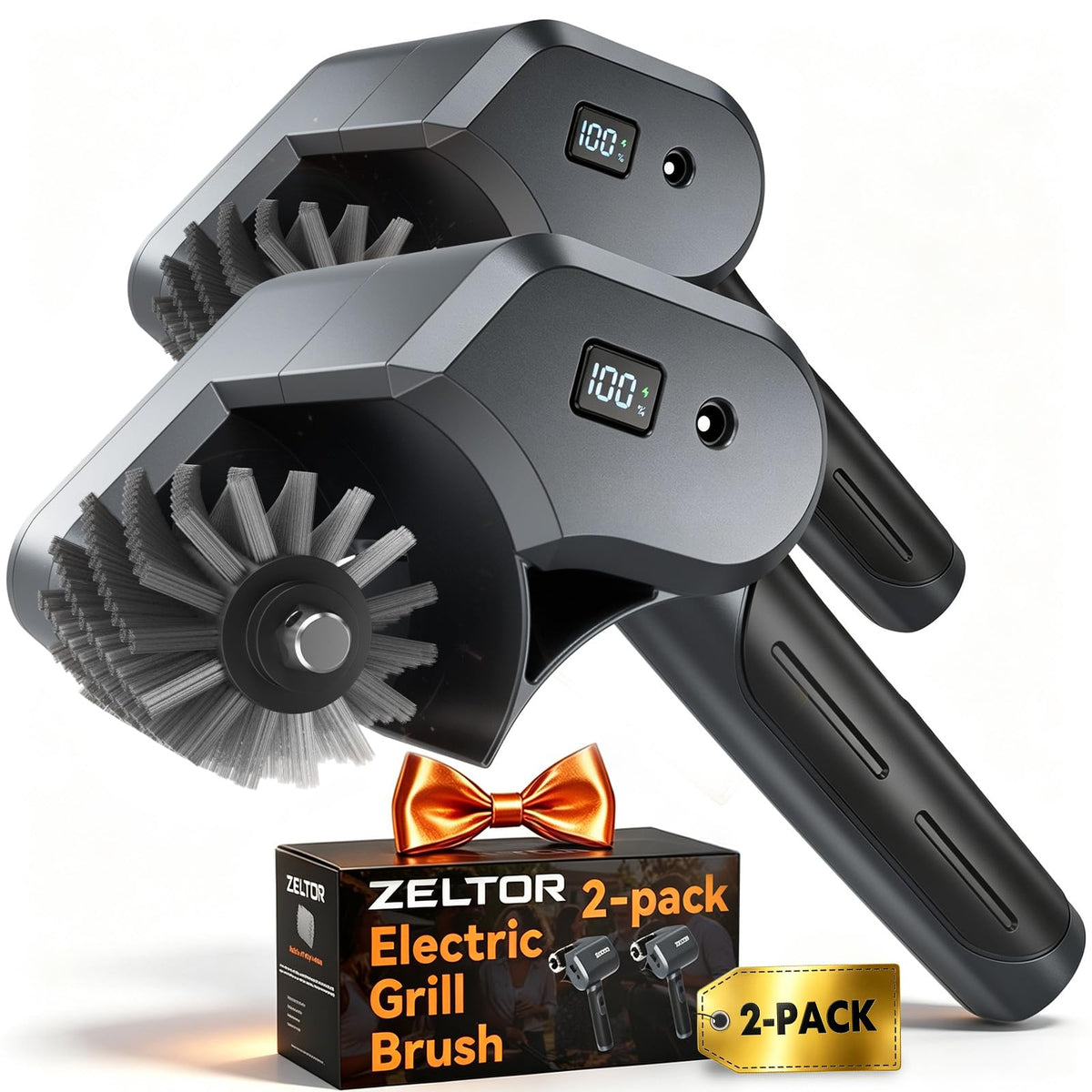 Zeltor Electric Grill Brush Set front view