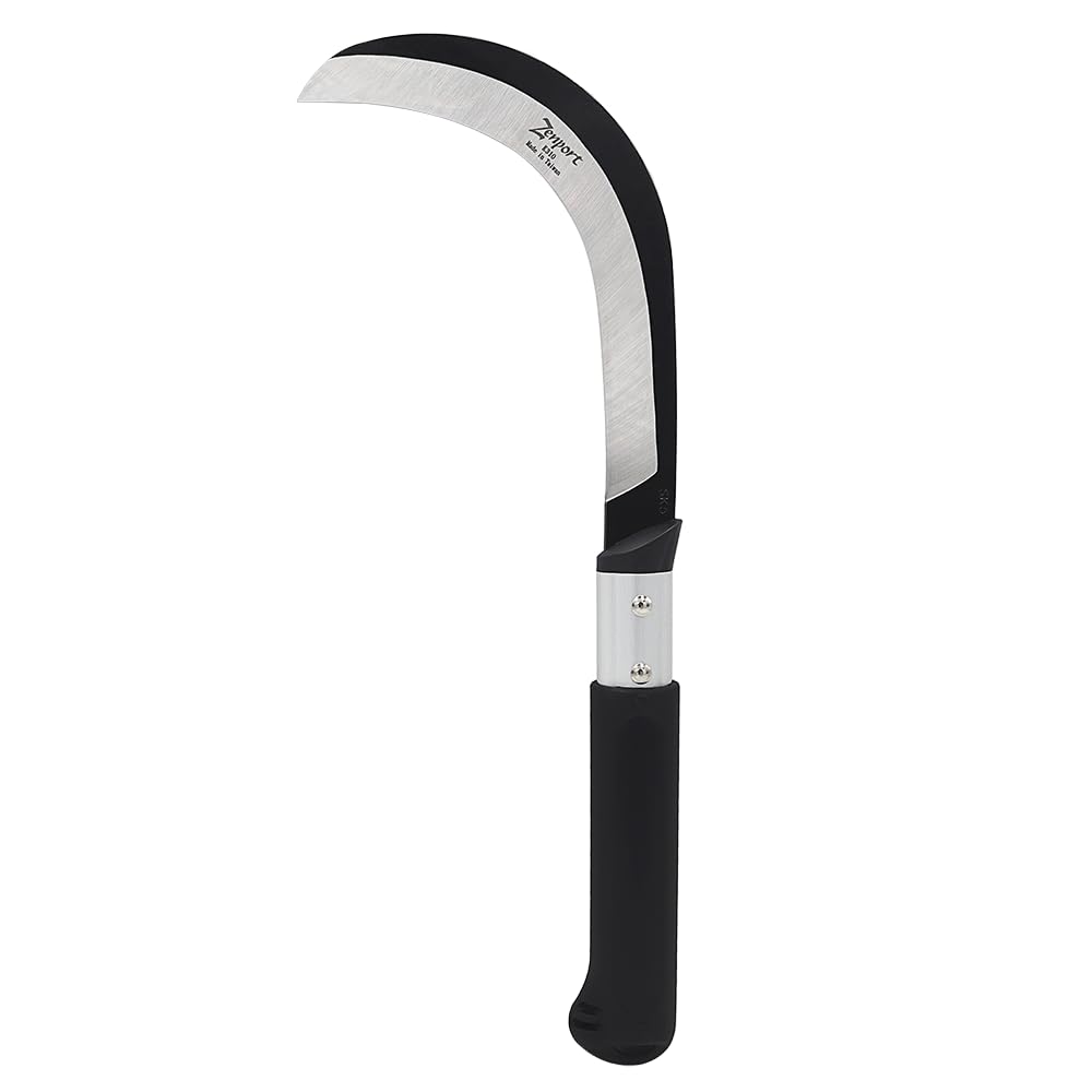 Zenport K310 Brush Clearing Sickle front view with 9-inch blade