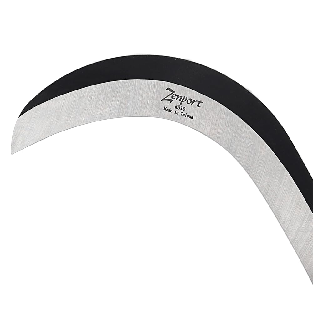 Zenport K310 Brush Clearing Sickle side view showing rubber grip