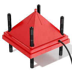 ZenxyHoC Chick Brooder Heater 12" x 12" Red front view