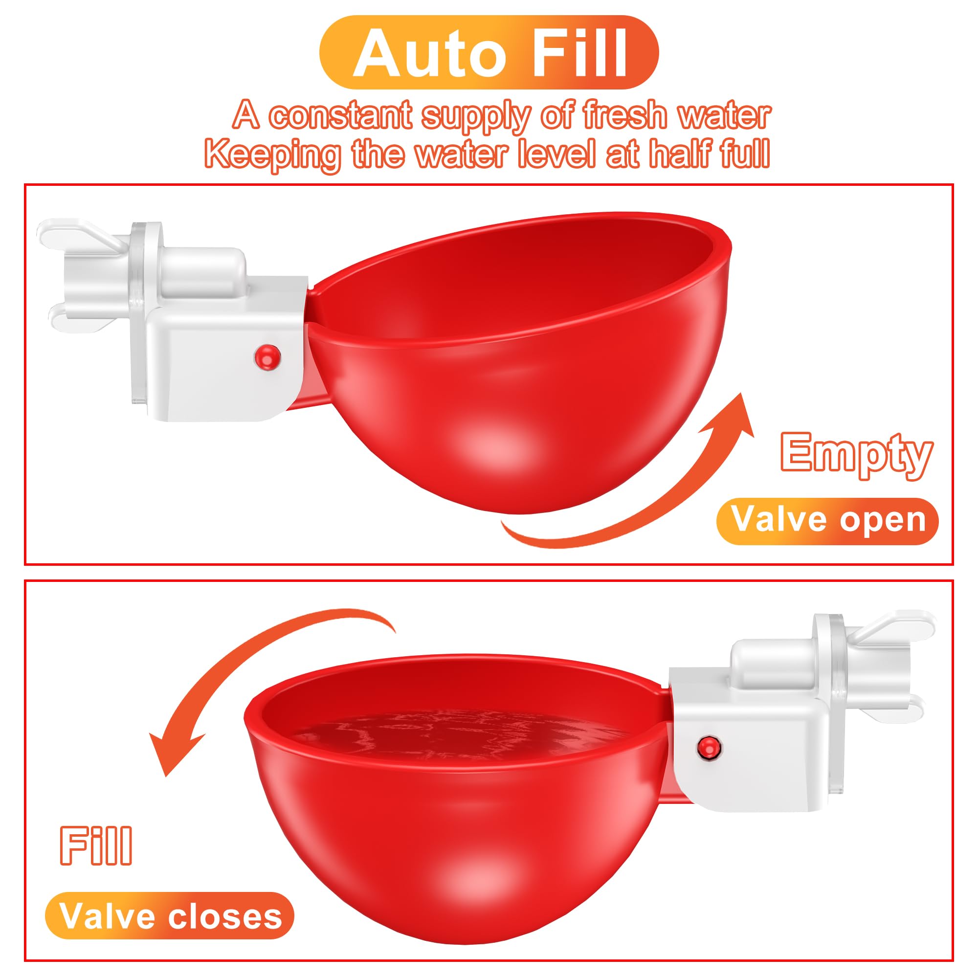 ZenxyHoC Chicken Waterer Cups installation kit with hole saw