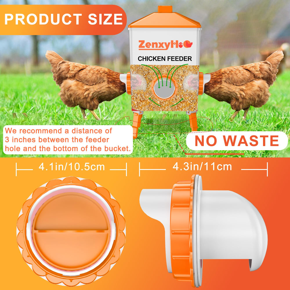 ZenxyHoC poultry feeder set displayed with container