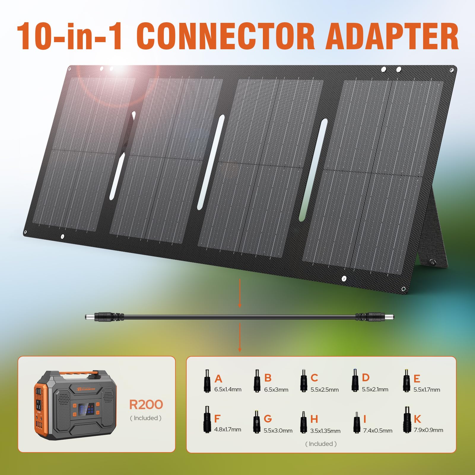 ZeroKor 300W generator in use during camping