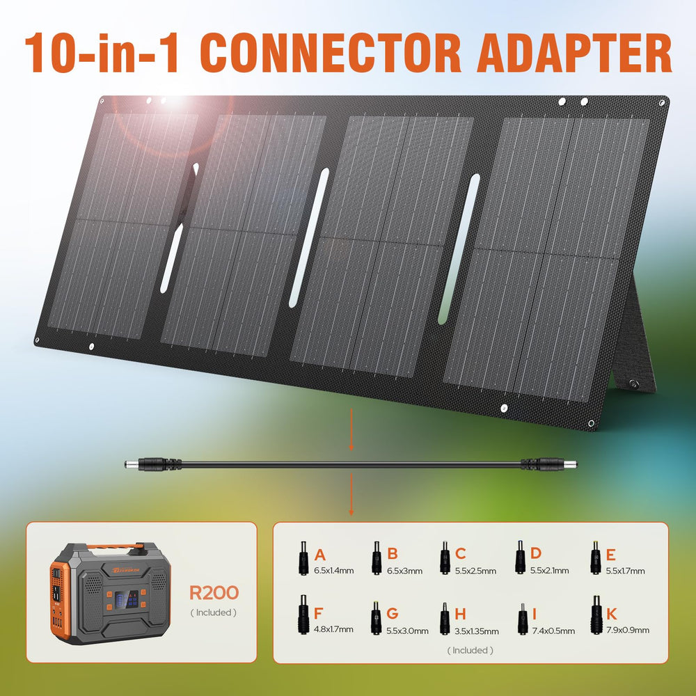 ZeroKor 300W generator in use during camping